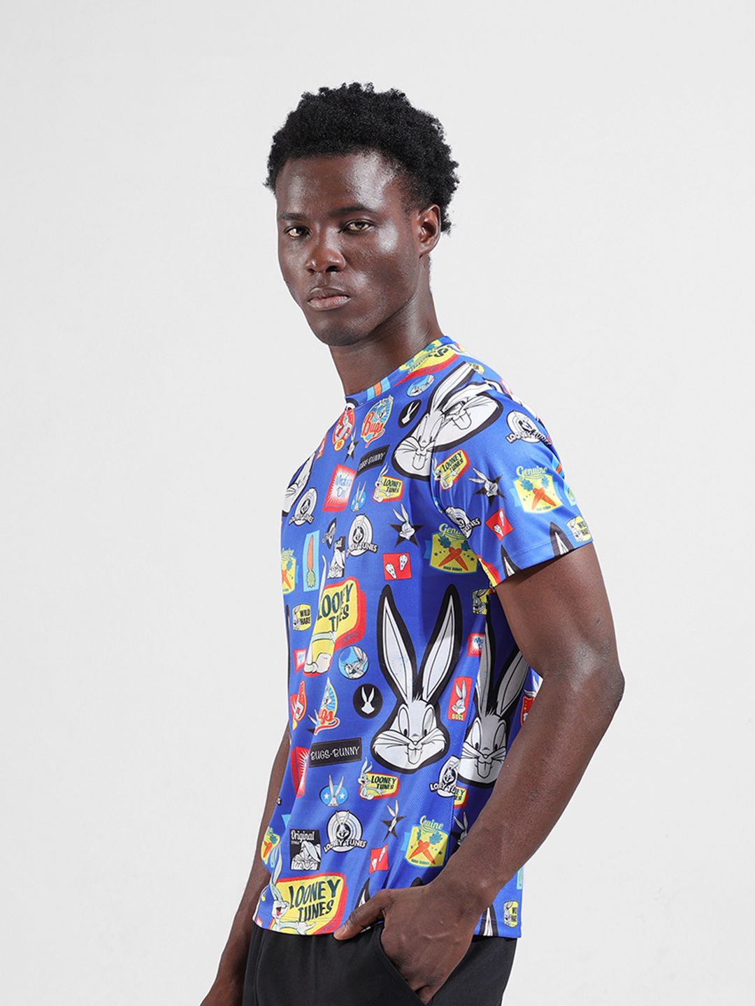 The Indian Garage Co Men Printed Pockets Slim Fit T-shirt