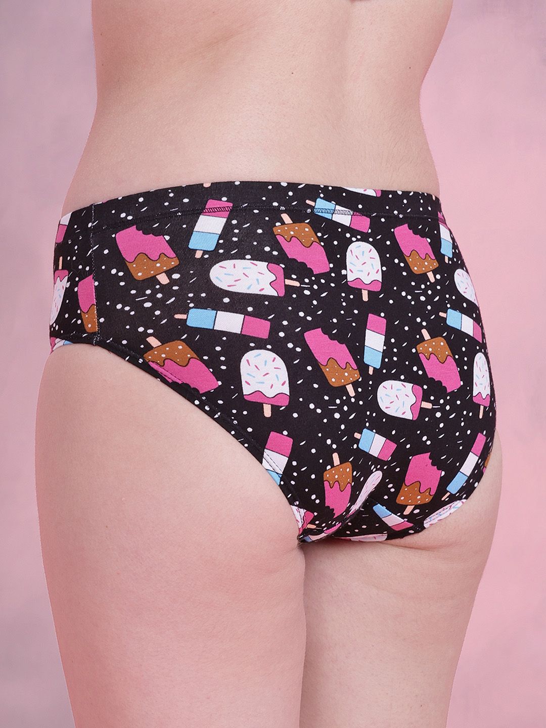 DressBerry Pack of 3 Printed Basic Briefs DRM-DB-PAN02D-TBC