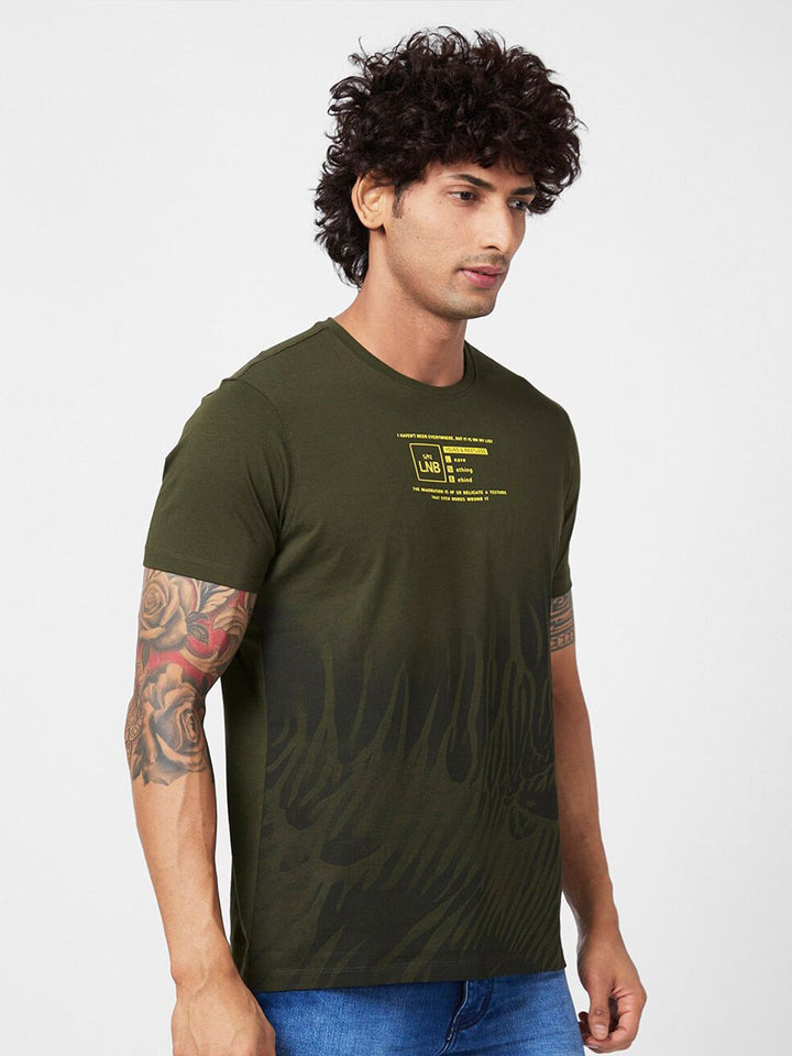 Spykar Typography dicetak t-shirt Slim Fit
