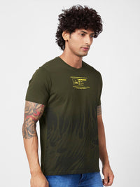 Spykar Typography dicetak t-shirt Slim Fit