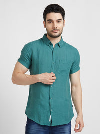 SPYKAR Linen Classic Opaque Casual Shirt