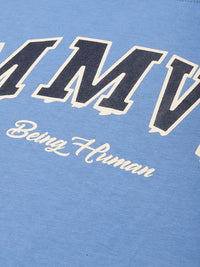 Being Human Typography Printed Drop-Shoulder Sleeves Pure Cotton T-shirt