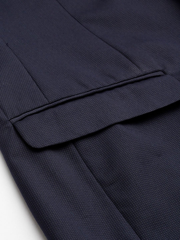 Raymond Men Self Design Single Breasted 2-Piece Formal Suit