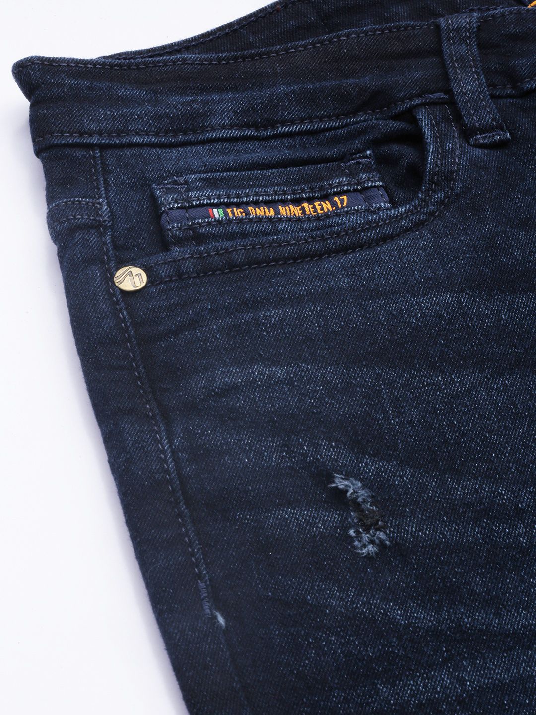 The Indian Garage Co Men Bootcut Light Fade Stretchable Jeans