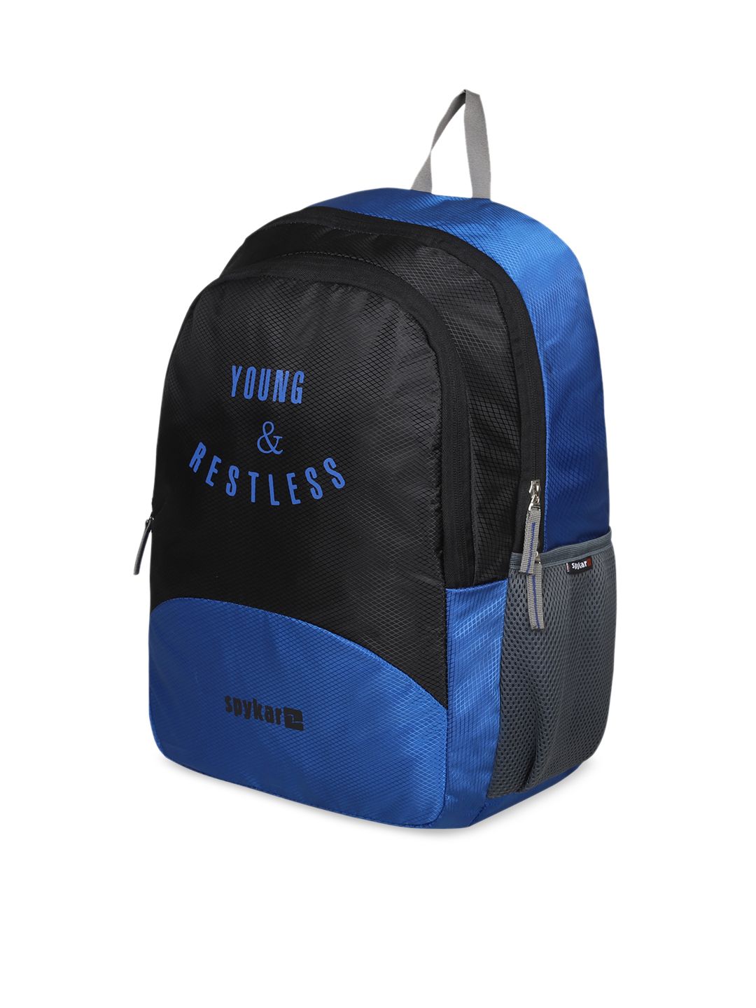 SPYKAR Colourblocked Ergonomic 2 Stash Pockets Medium Size Backpack
