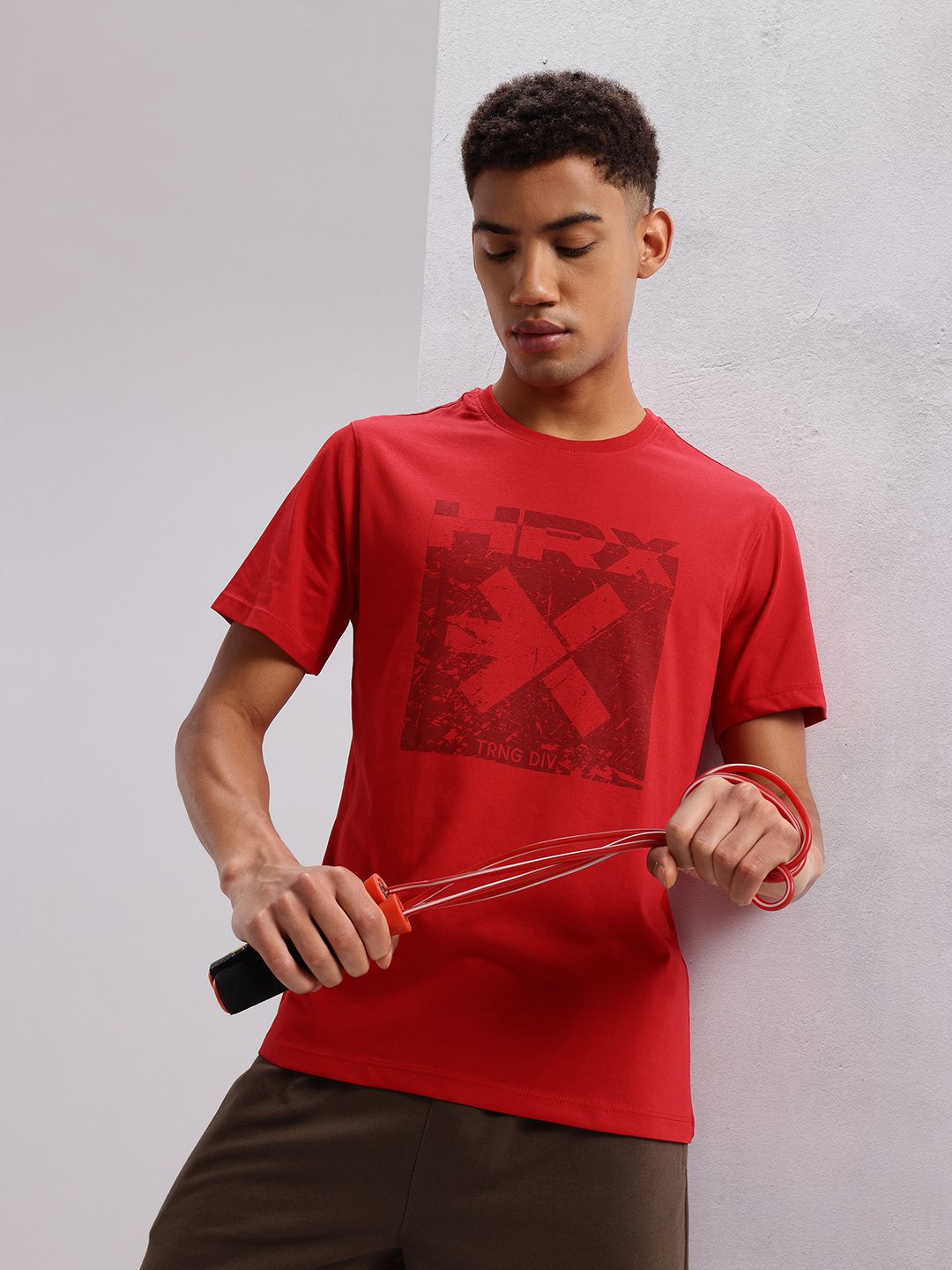 HRX by Hrithik Roshan Men Brand Logo Printed T-shirt
