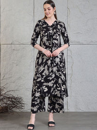 KALINI Women Floral Printed Regular Kurta with Palazzos