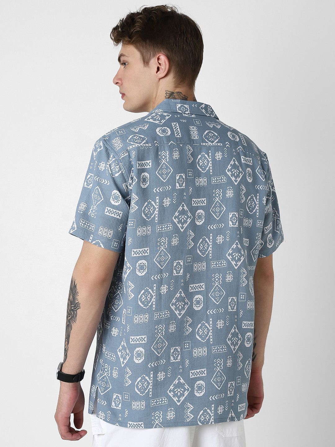 VASTRADO Men Classic Opaque Printed Casual Shirt