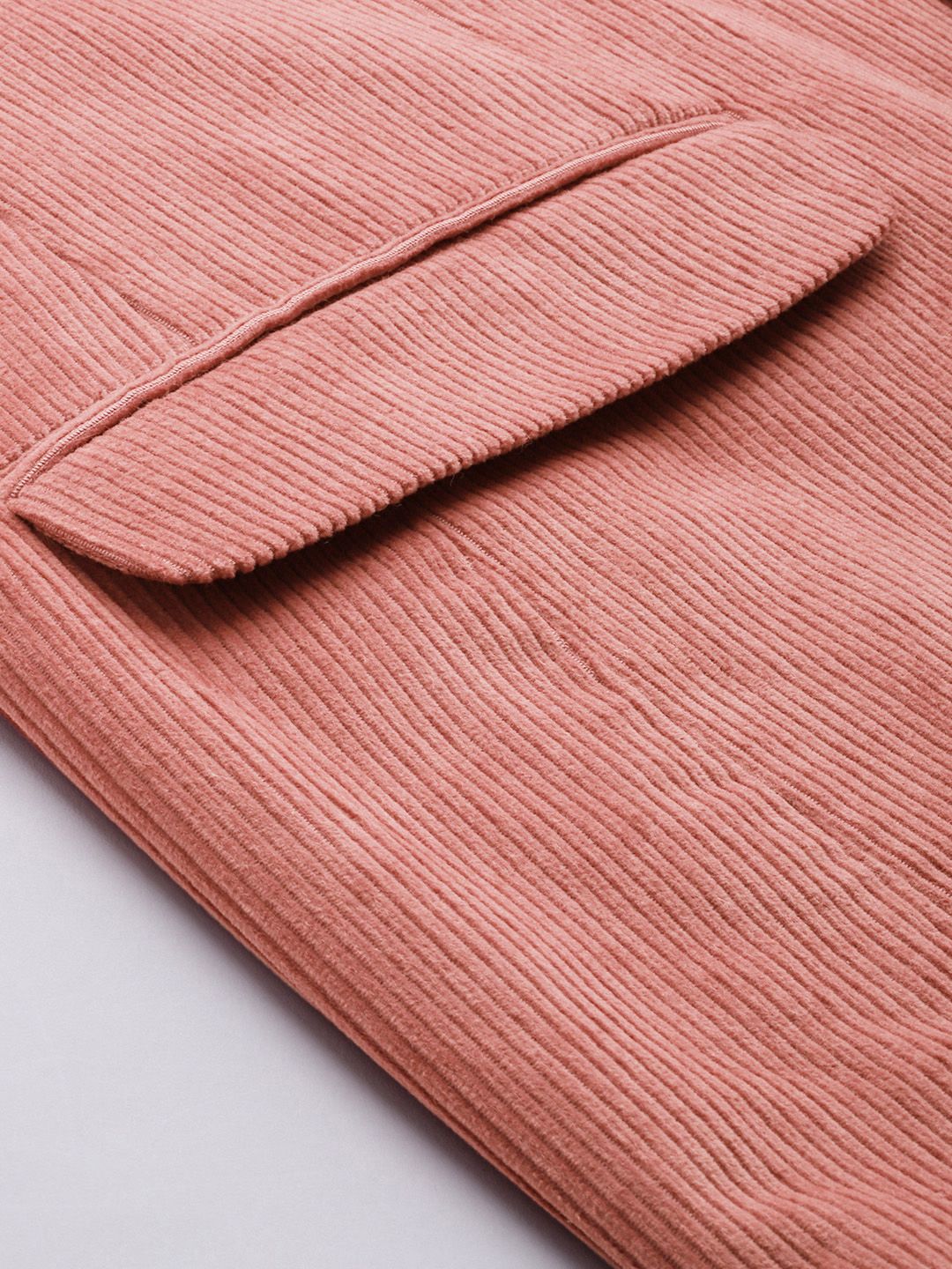 Mr Bowerbird Tailored Fit Peaked Lapel Collar Single Breasted Corduroy Cotton Blazer