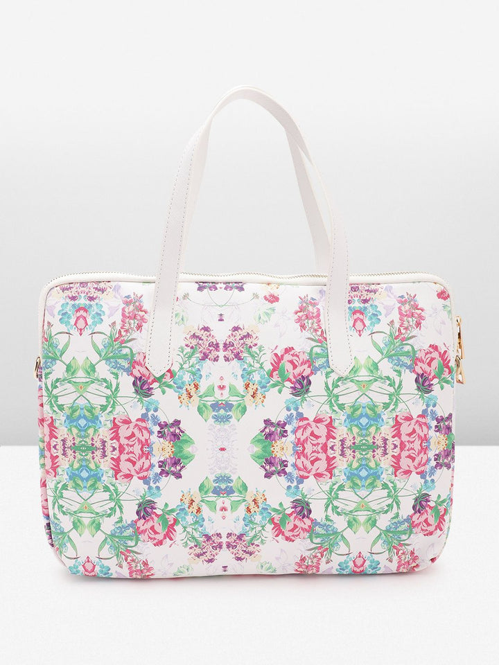 Lino Perros Women Floral Printed Laptop Bag- Upto 16 Inch
