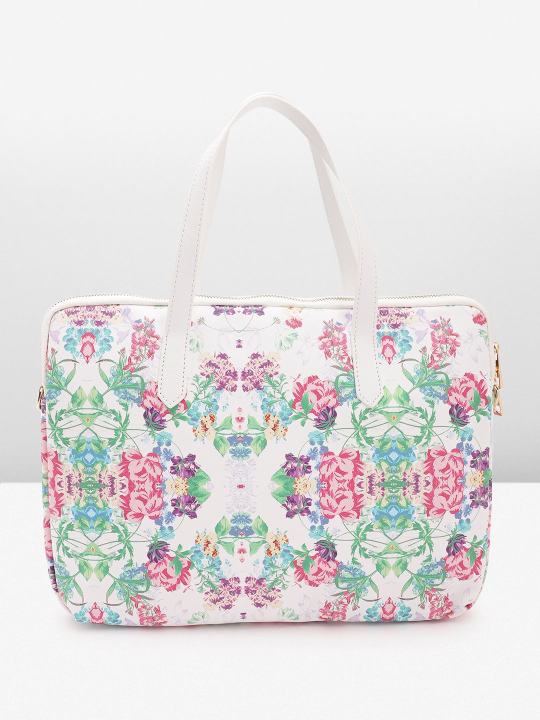 Lino Perros Women Floral Printed Laptop Bag- Upto 16 Inch