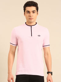 Being Human Mock Collar Pure Cotton T-shirt