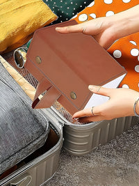 Cortina Brown Water Resistant 5 pockets Sunglass Organiser
