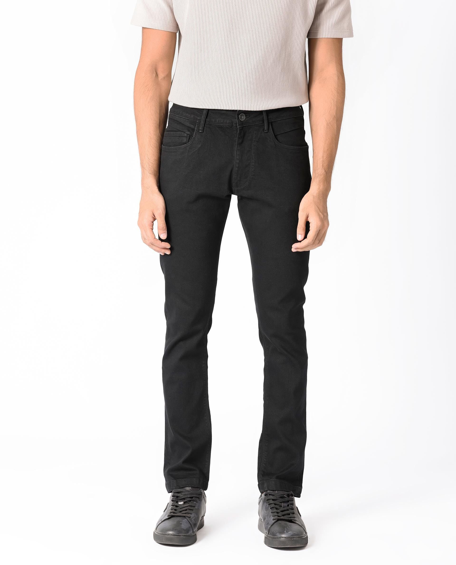 RARE RABBIT Men Hawkins Slim Fit Stretchable Cotton Jeans