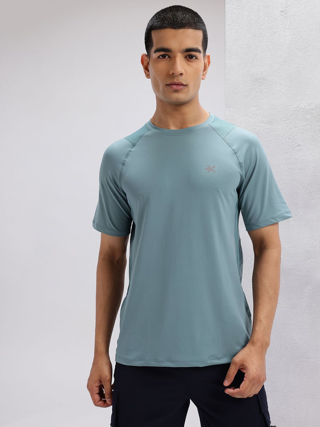 HRX by Hrithik Roshan Mesh Panel Back Rapid-Dry Training T-shirt