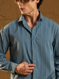 DENNISON Drop Shoulder Oversized Pintuck Shirt