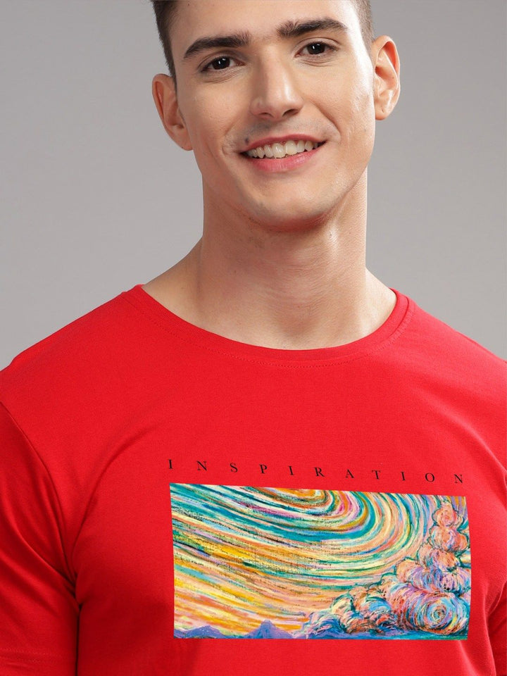 ADRO Men Printed Cotton T-shirt