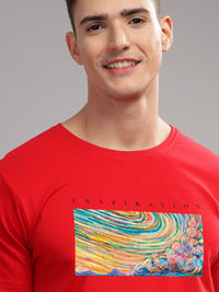 ADRO Men Printed Cotton T-shirt