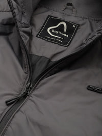 Being Human Padded Jacket with Ribbed Cuffs & Hem