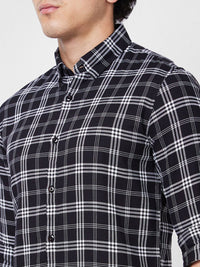 SPYKAR Tartan Checked Cotton Opaque Casual Shirt