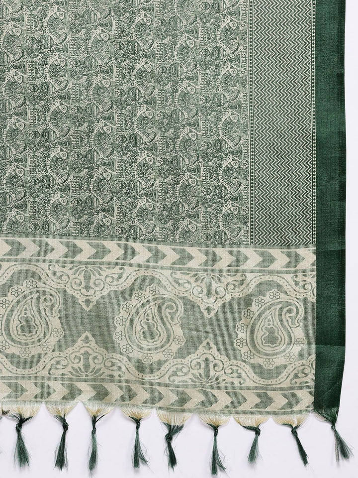 Varanga Panelled Gotta Patti Silk Crepe Kurta With Trousers & Dupatta