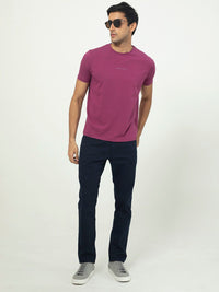 RARE RABBIT Men Rings-4 Slim Fit Solid Polo Collar T-Shirt
