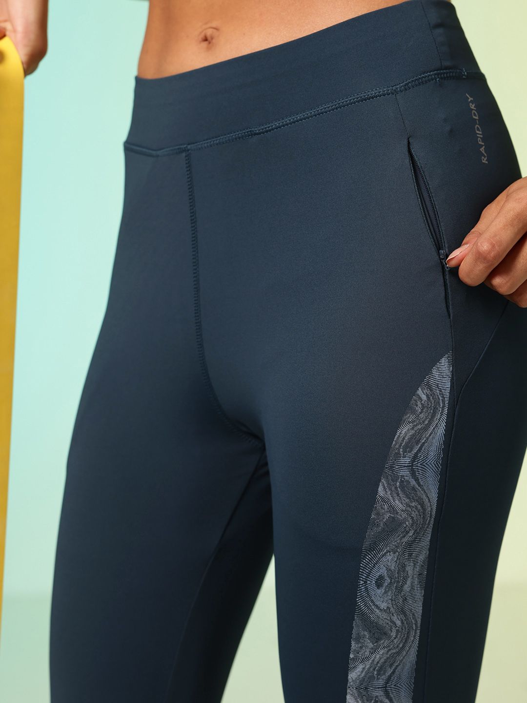 HRX by Hrithik Roshan Women Rapid-Dry Printed Training Tights