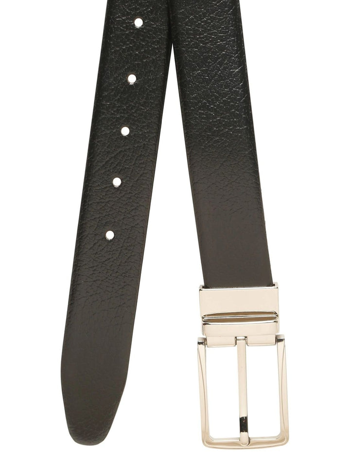 Teakwood Leathers Men Textured Leather Reversible Formal Belt