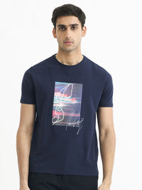 RARE RABBIT Men Rings-4 Slim Fit Solid Polo Collar T-Shirt