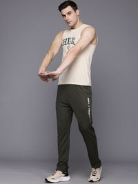 HRX by Hrithik Roshan Men Brand Logo Printed Detail MidRise Rapid-Dry Training Track Pants