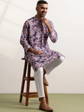 Anouk Men Floral Printed Regular Kurta with Trousers