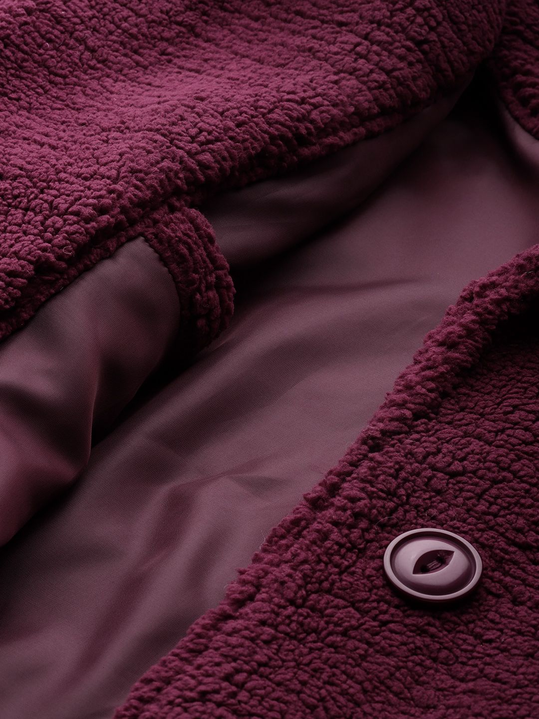 all about you Solid Regular Fit Overcoat