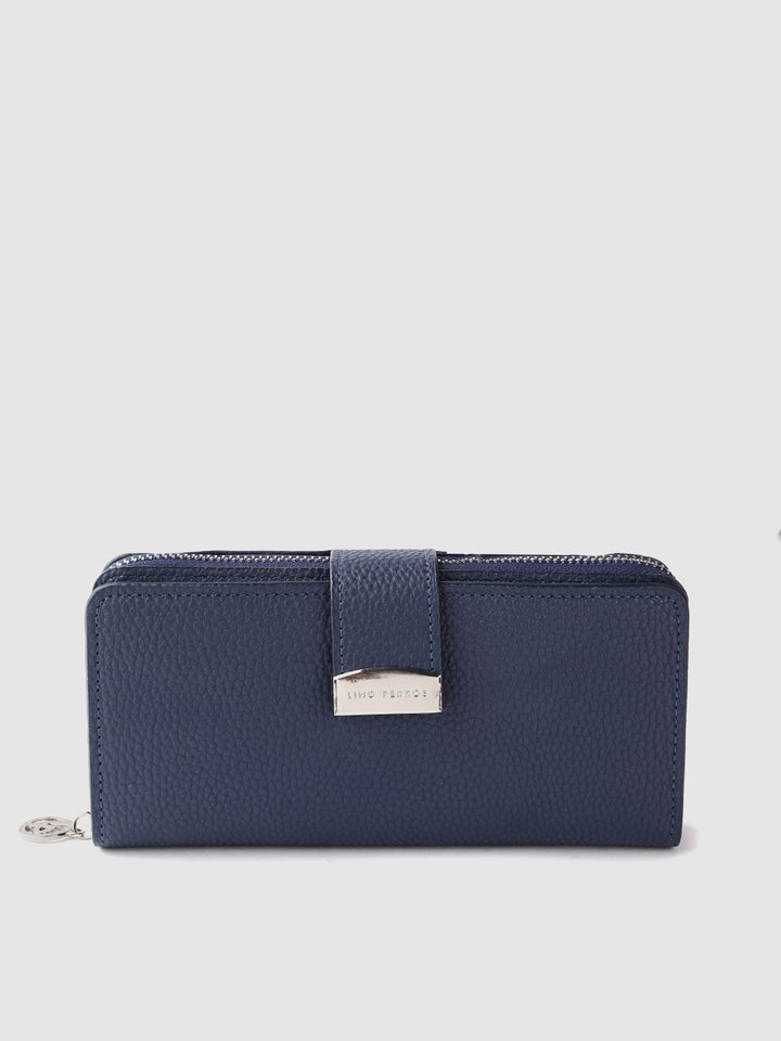 Lino Perros Women Navy Blue Two Fold Wallet