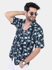 VASTRADO Classic Slim Fit Floral Printed Casual Shirt