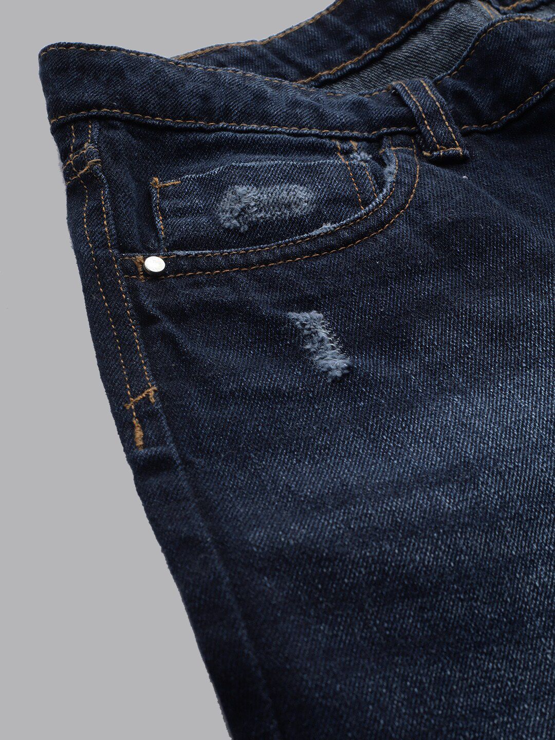 STREET 9 Women Blue Relaxed Fit Mid-Rise Mildly Distressed Jeans