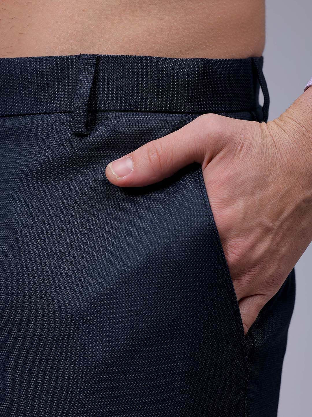 The Indian Garage Co. X Luxe Men Slim Fit Formal Trousers