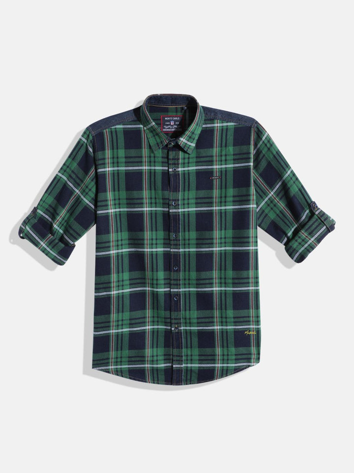 Monte Carlo Boys Checked Casual Smart Fit Shirt