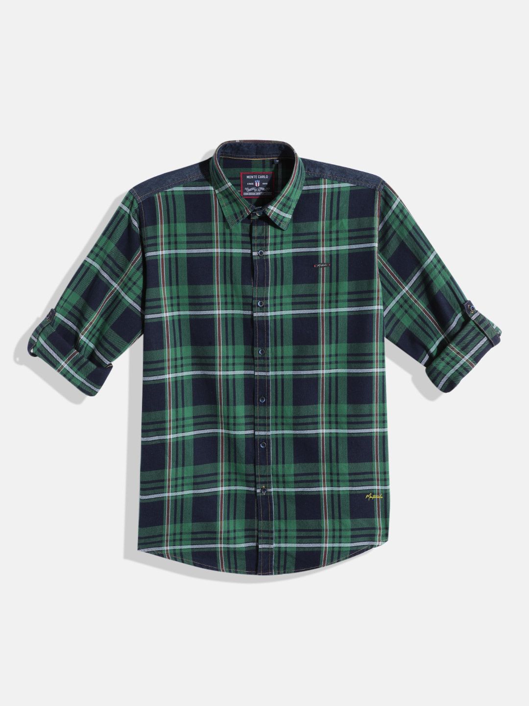 Monte Carlo Boys Checked Casual Smart Fit Shirt