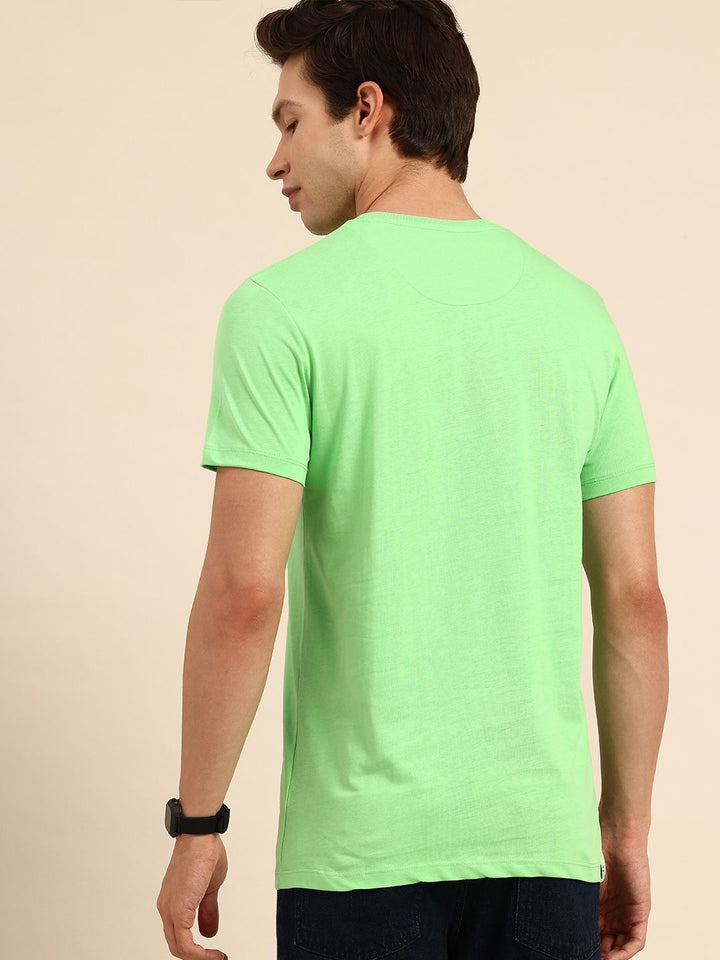 Being Human Brand Logo Printed Pure Cotton Slim Fit T-shirt