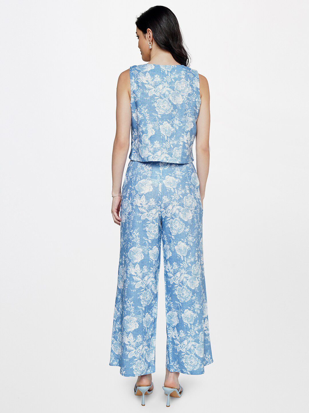 AND Women Floral Printed Top with Palazzos