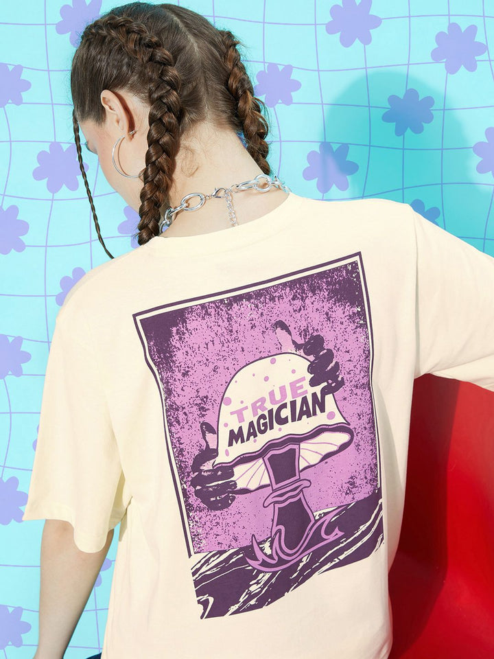 Difference of Opinion Pure Cotton Printed Oversized T-shirt