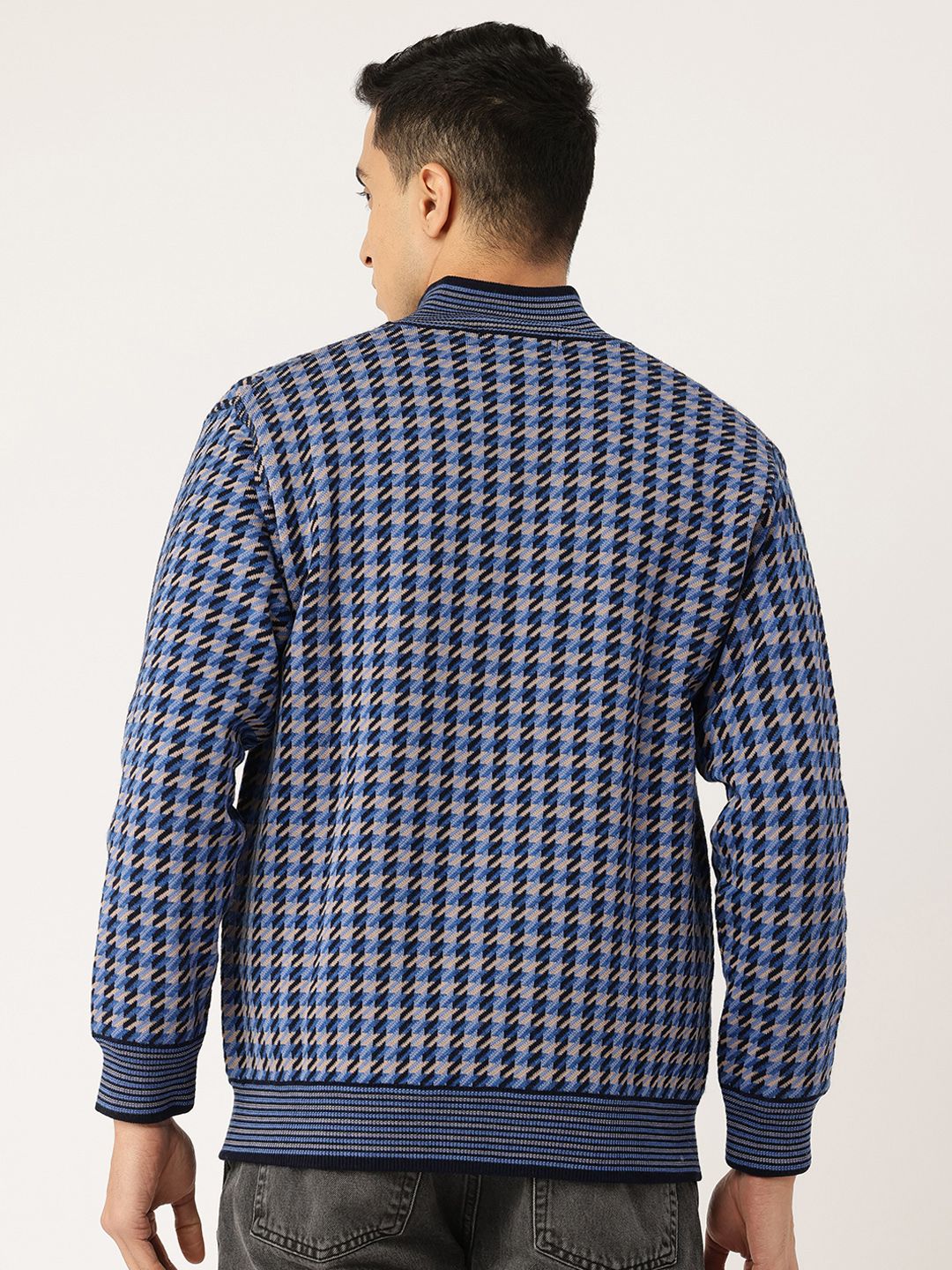 Monte Carlo Houndstooth Checked Tailored Jacket