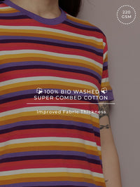 Dillinger Women Short Sleeve Regular Yarn Dyed Tshirt