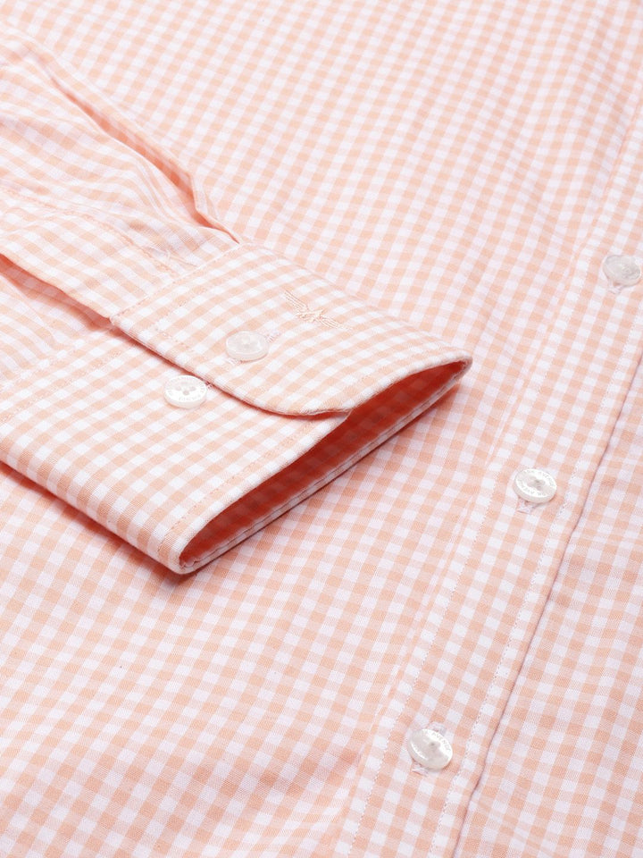 Park Avenue Slim Fit Micro Checked Pure Cotton Formal Shirt