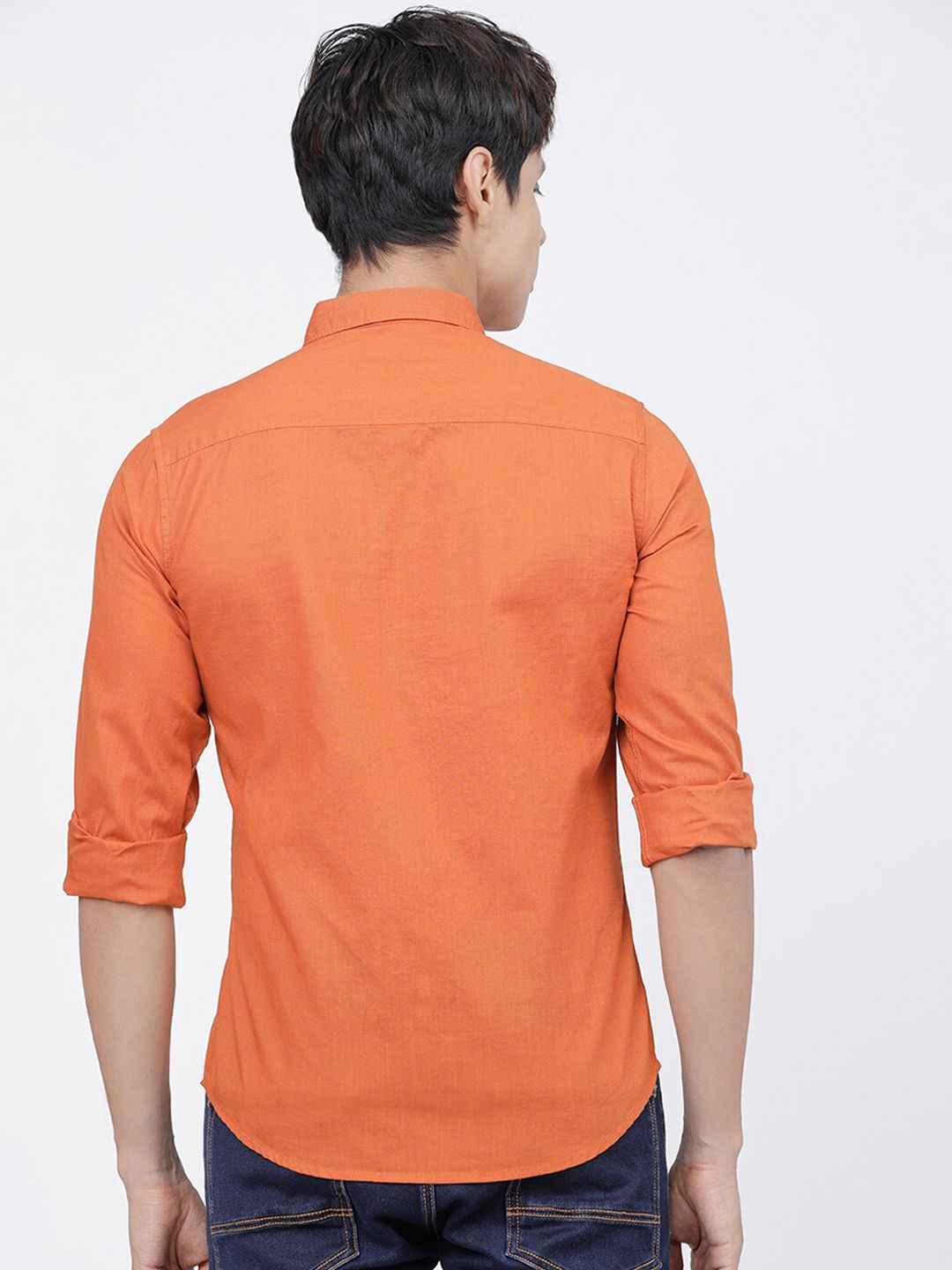 The Indian Garage Co Men Orange Casual Shirt