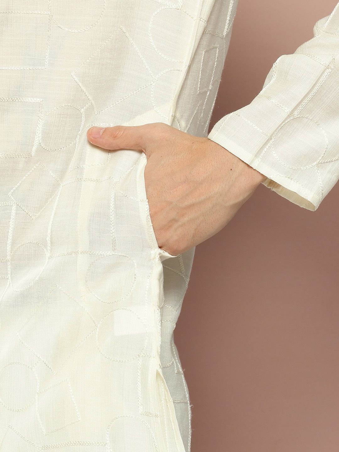 See Designs Men Embroidered Regular Thread Work Kurta with Pyjamas