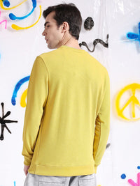 The Indian Garage Co Self Design Textured Long Sleeve Pullover Sweatshirt
