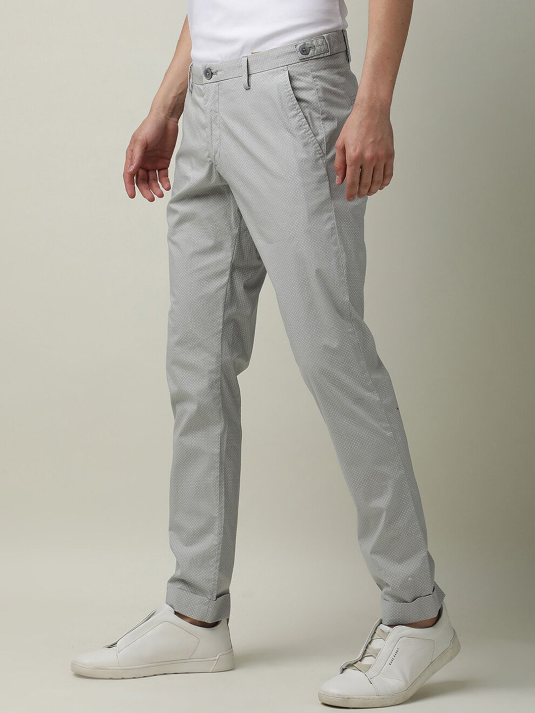 RARE RABBIT Men Maxims Mid-Rise Slim Fit Trouser