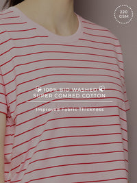 Dillinger Women Yarn Dyed Boxy T Shirt