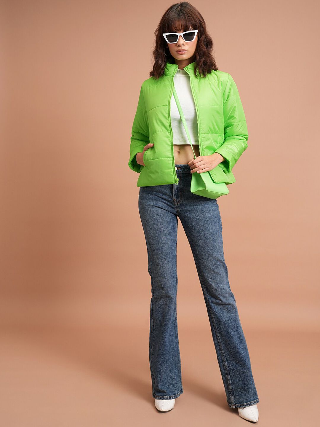 Tokyo Talkies Mock Collar Padded Jacket